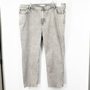 Abercrombie & Fitch The ‘90s Straight Jeans Ultra High Rise Gray NEW
